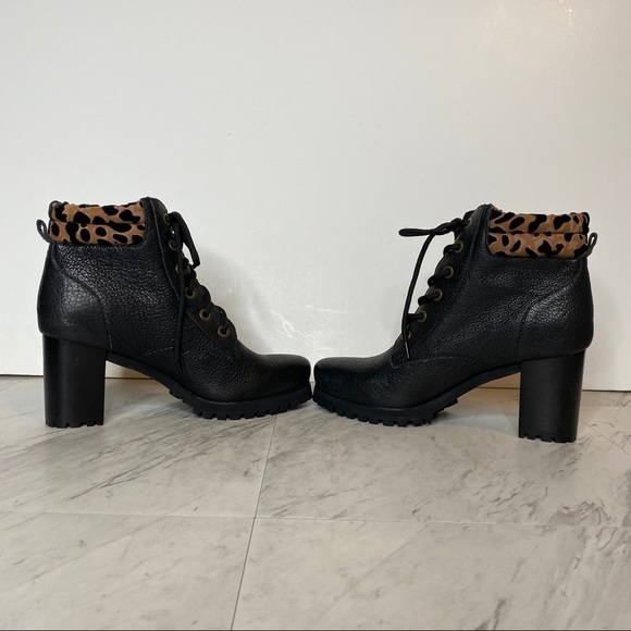 New! Kelsi Dagger Brooklyn Trek Lace Up Heeled Bootie 10 - Picture 5 of 14